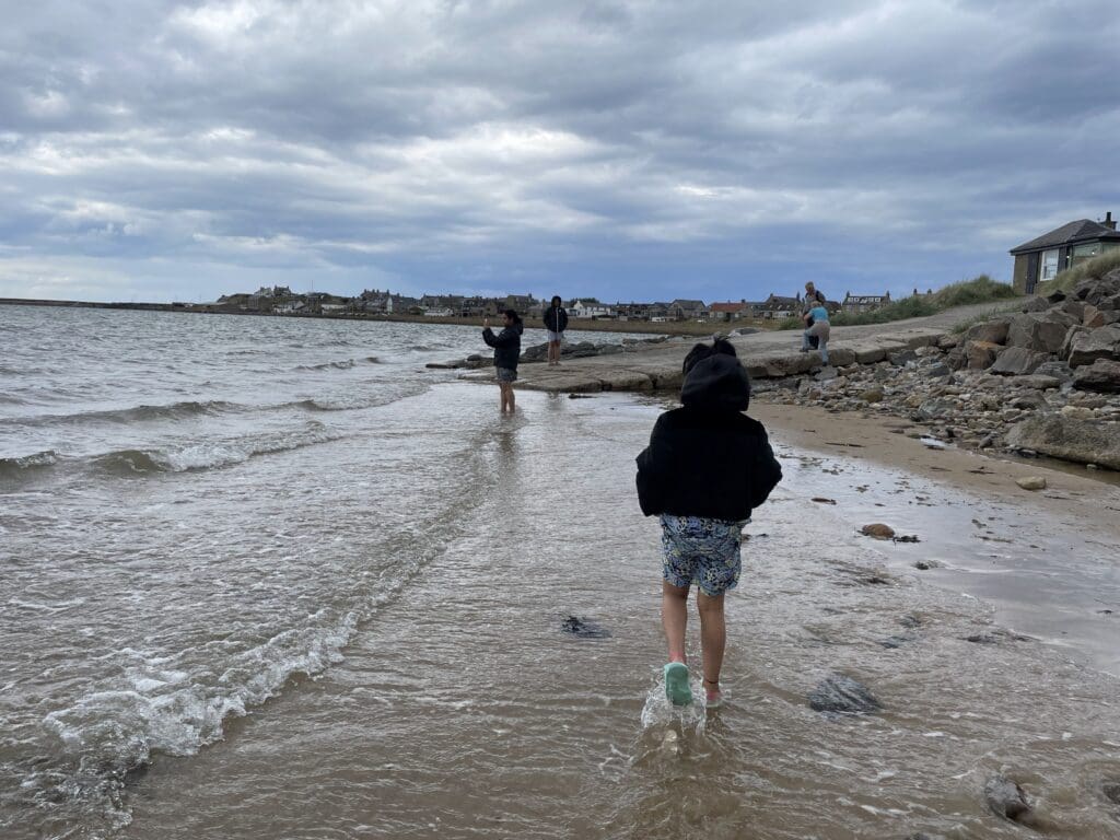 Sea beach Highland Scotland
