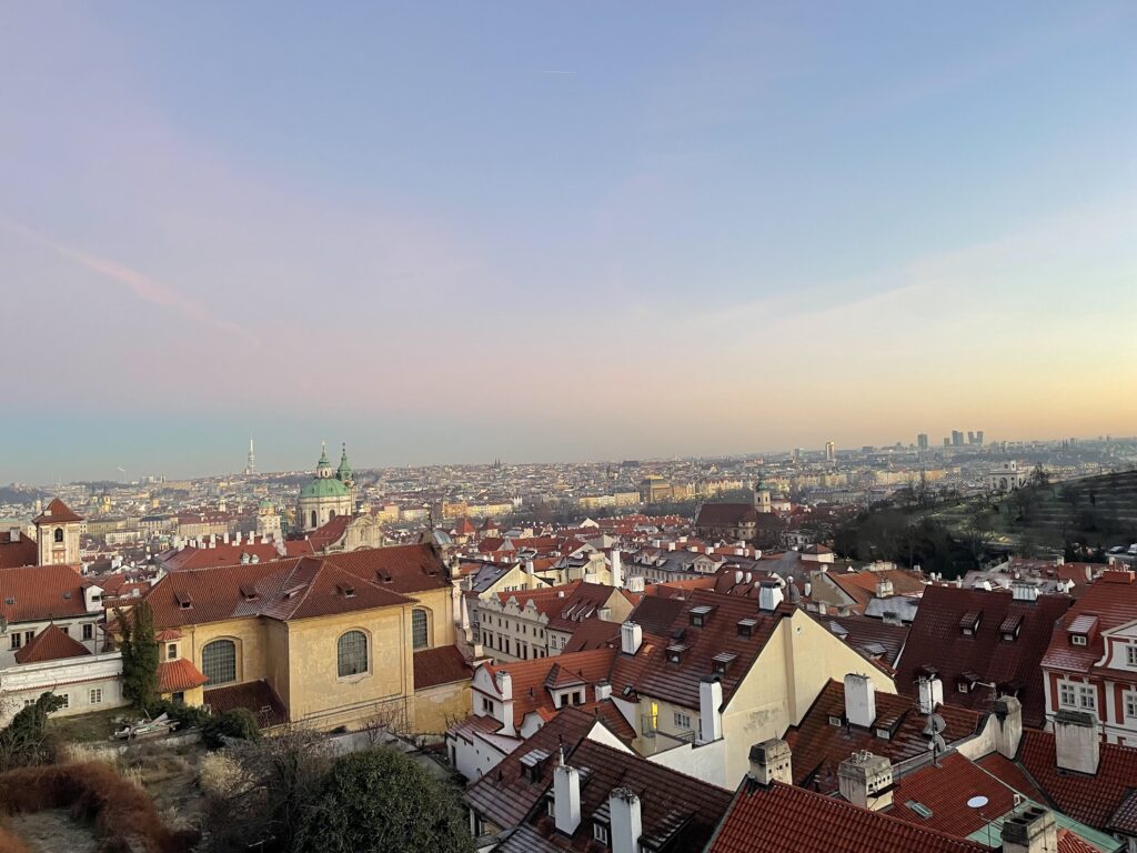 Prague Castle Gardens winter