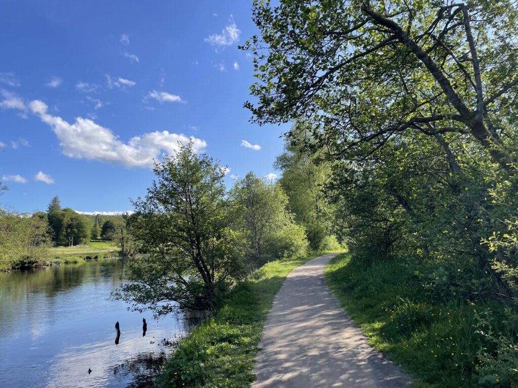 Riverside walk in Callander, Scotland