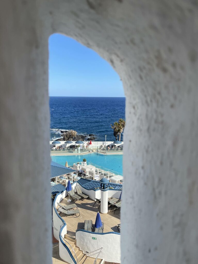 Golf del sur resort overlooking the Atlantic ocean